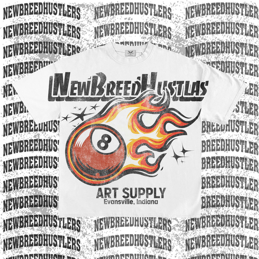 New Breed Hustlas Art Supply (White) Tshirt